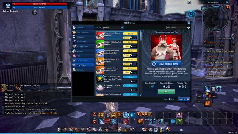 This is TERA, which used to be one of my favorite MMORPG games. Trying to go back hurts.